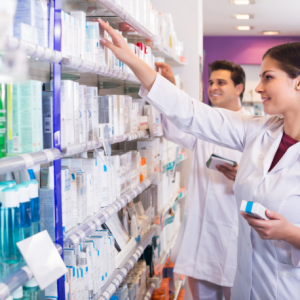 interior de una farmacia
