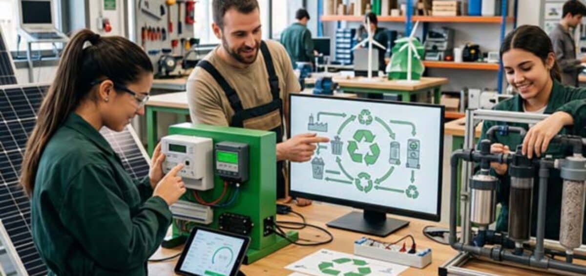 alumnos de FP en competencias verdes